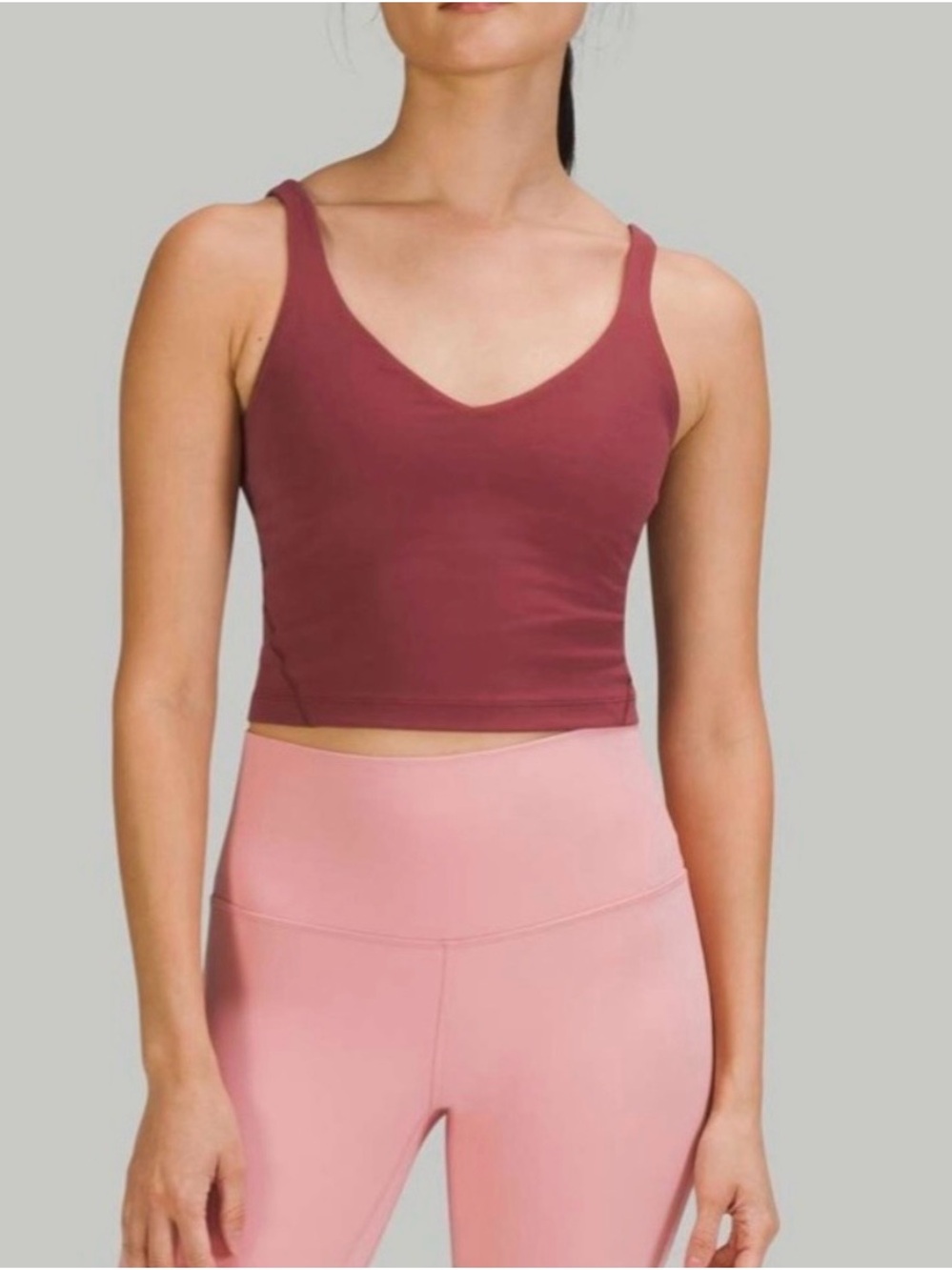 lululemon athletica Align Cropped Tank in Dusty Rose